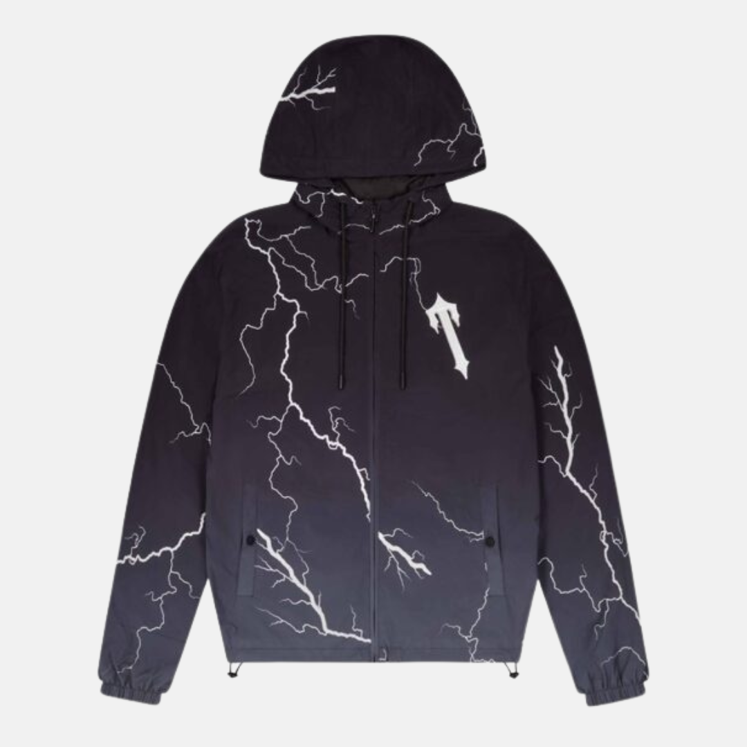 Trapstar Irongate T Windbreaker - Black Lightning
