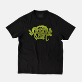 Syna Slime T-Shirt - Black/Green - No Sauce The Plug