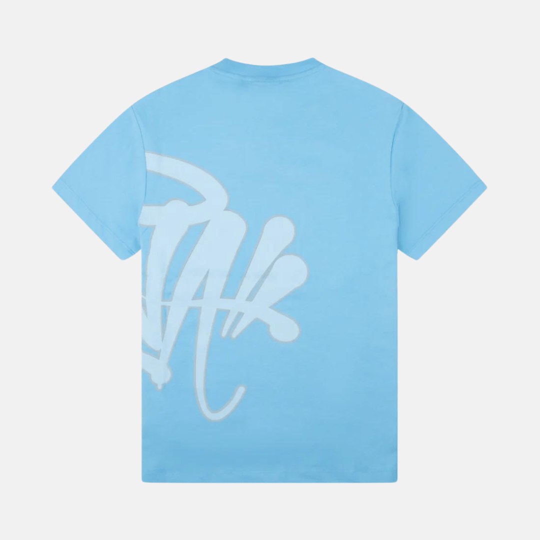 Syna T-shirt & Shorts Logo Set - Blue - No Sauce The Plug