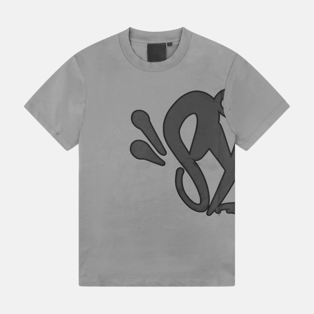 Syna T-shirt & Shorts Logo Set - Grey - No Sauce The Plug