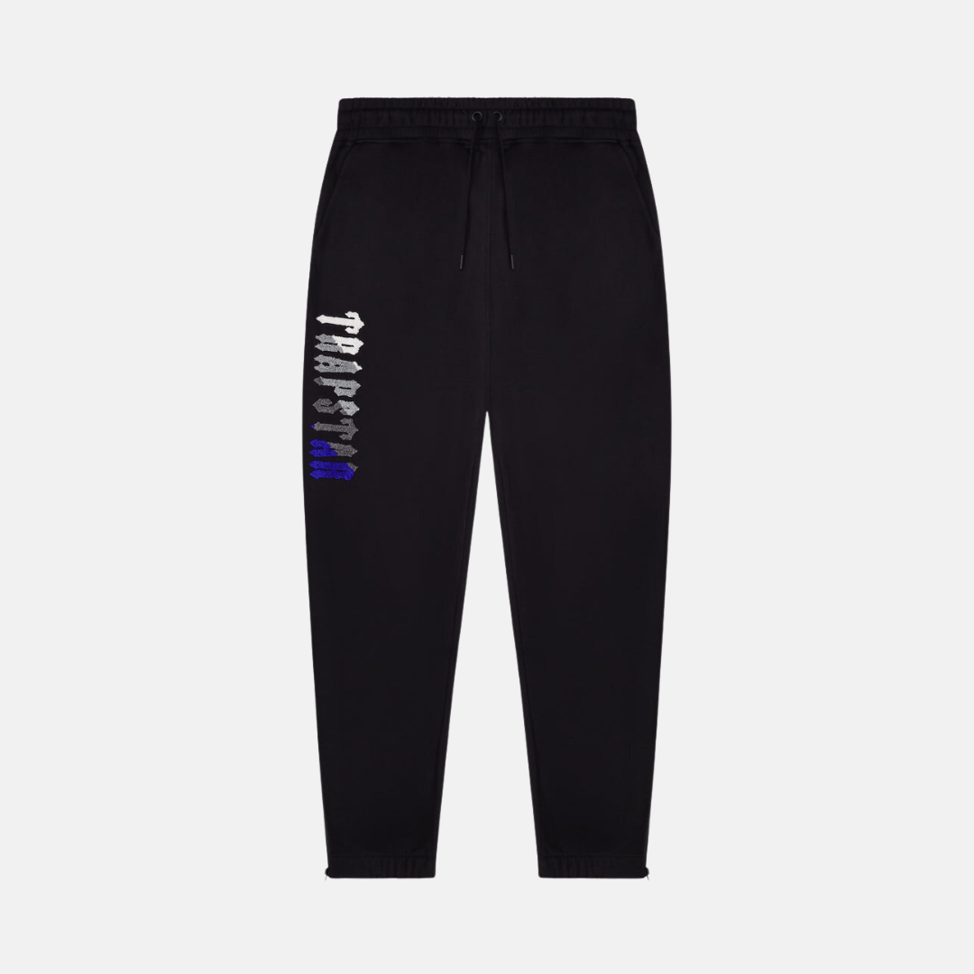 Trapstar Chenille Decoded Hooded Tracksuit Black/Dazzling