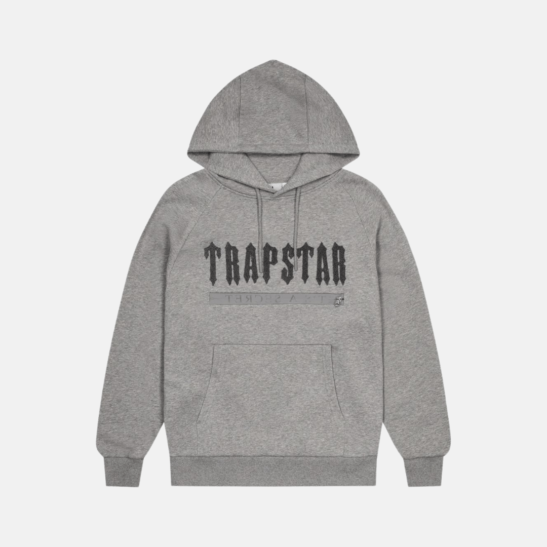 Trapstar Chenille Decoded 2.0 Hooded Tracksuit - Grey - No Sauce The Plug