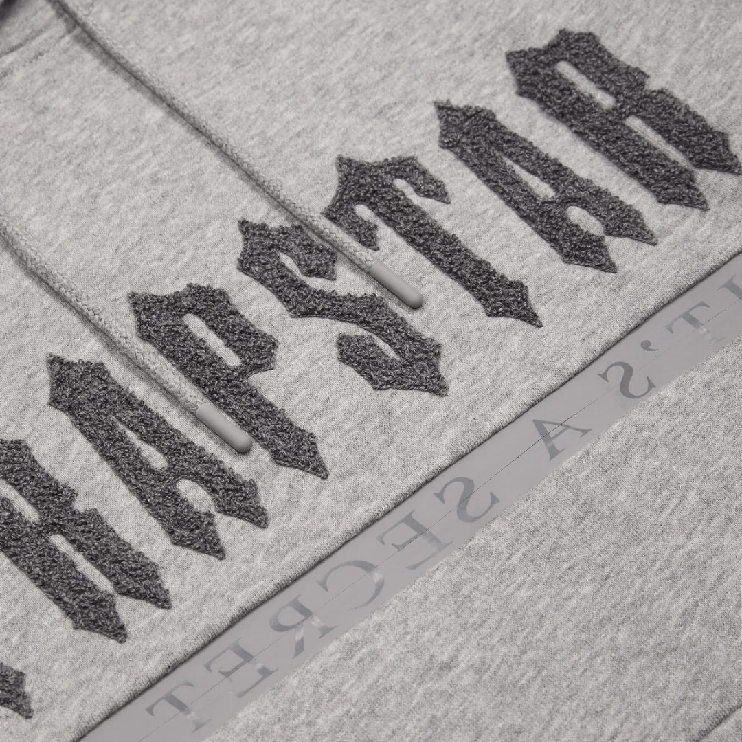 Trapstar Chenille Decoded 2.0 Hooded Tracksuit - Grey - No Sauce The Plug