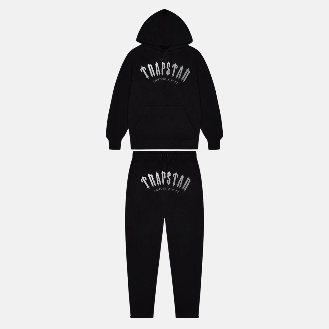 Trapstar Irongate Arch Gel Tracksuit - Black/white - No Sauce The Plug