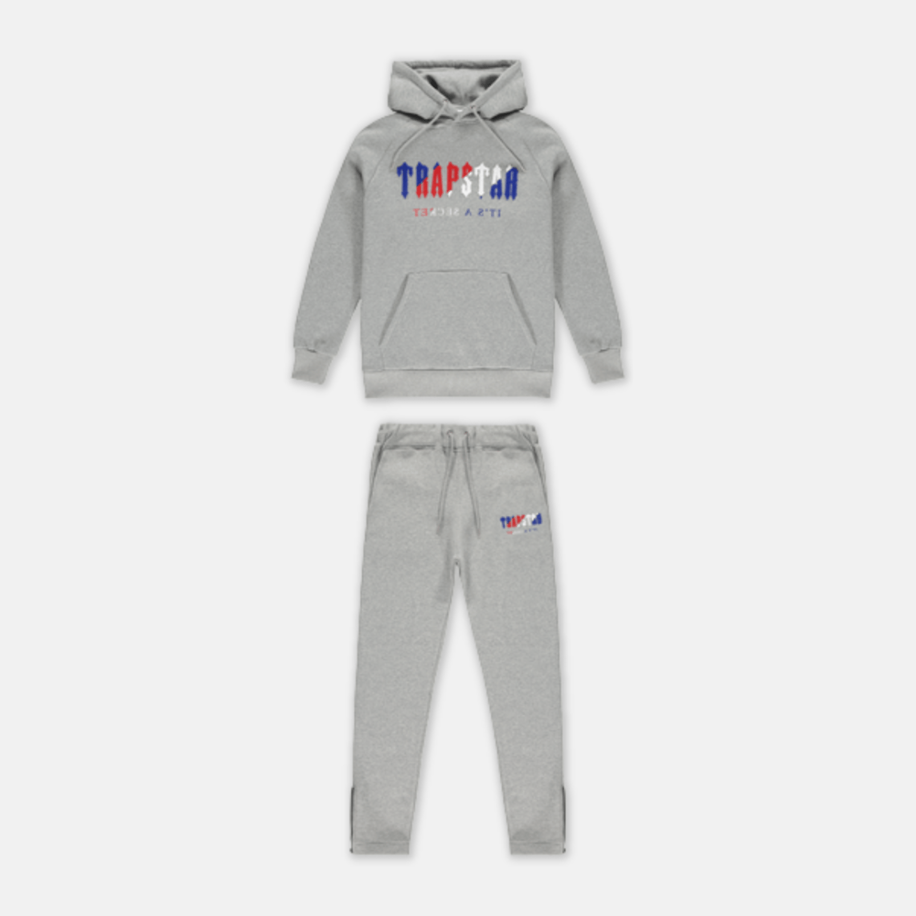 Trapstar Revolution Chenille Decoded Tracksuit - Grey - No Sauce The Plug