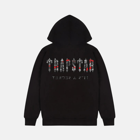 Trapstar Decoded All Terrain Hoodie - Black/Red Camo - No Sauce The Plug