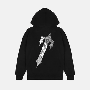 Trapstar Decoded Paisley Monochrome Edition Hoodie Black No Sauce The Plug