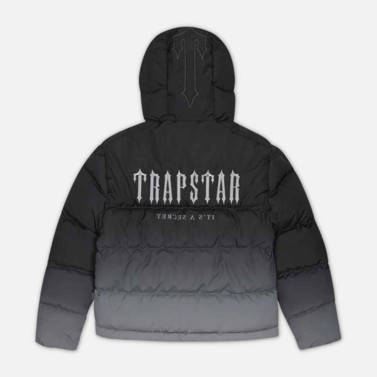 Trapstar Decoded Hooded Puffer 2.0 Jacket - Black Gradient - No Sauce The Plug