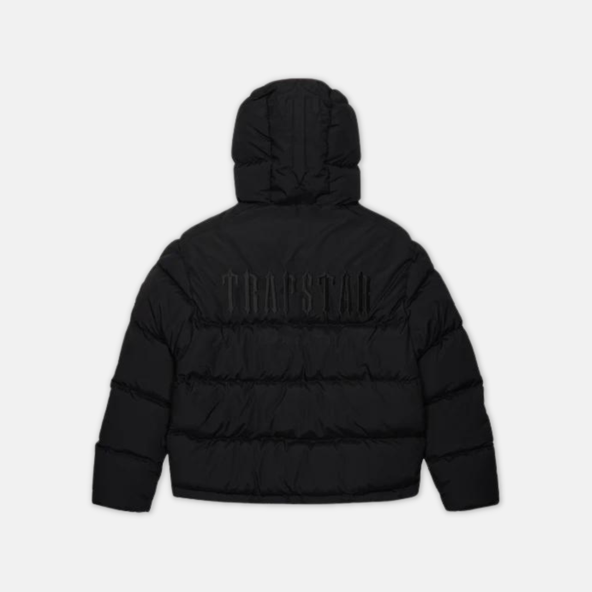 Trapstar Decoded Hooded Puffer 2.0 Jacket - Blackout - No Sauce The Plug
