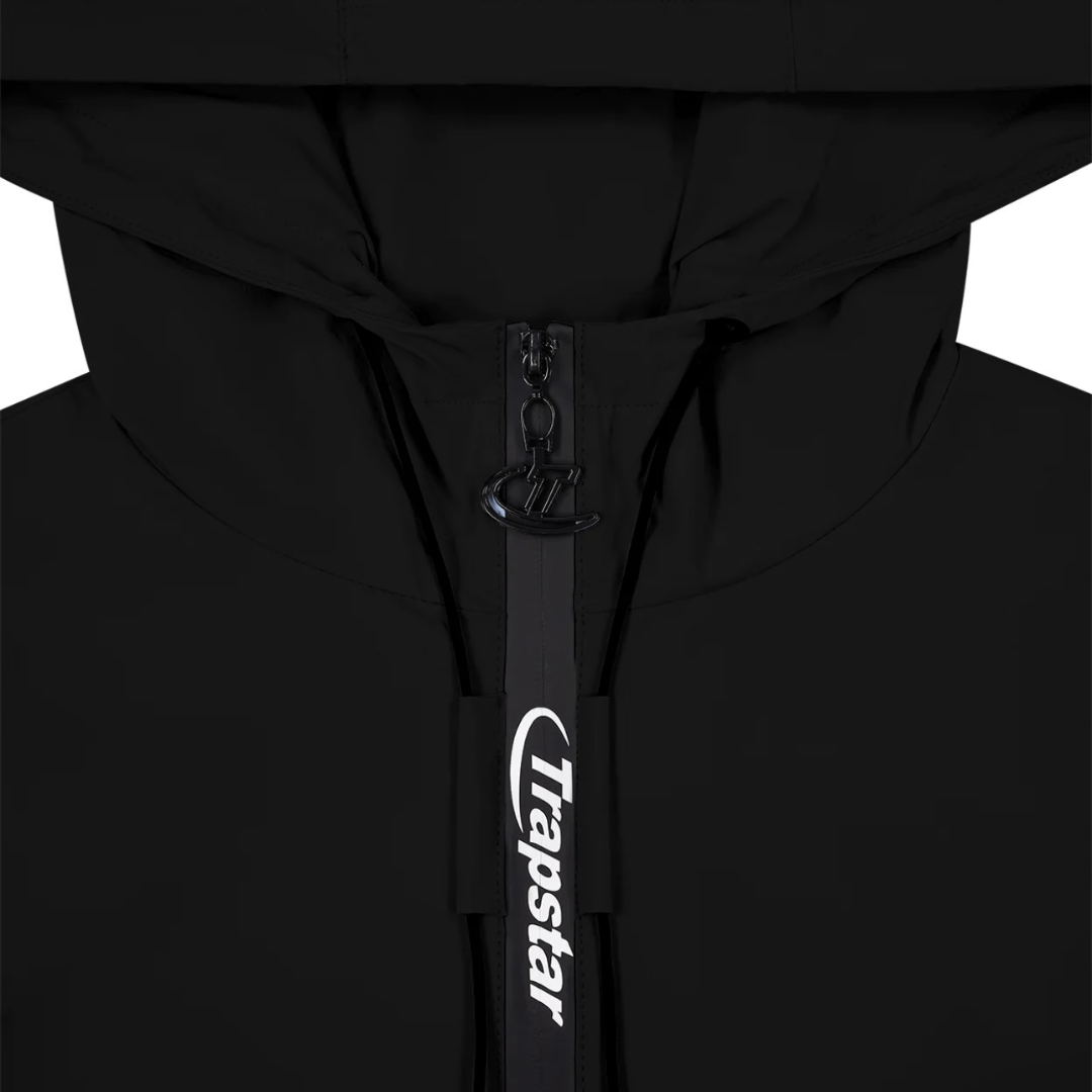 Trapstar Embossed Windbreaker - Black - No Sauce The Plug