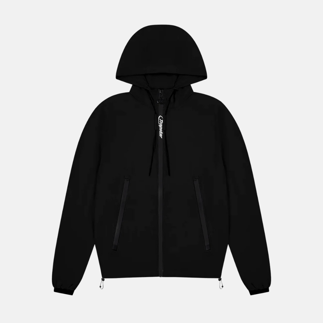 Trapstar Embossed Windbreaker - Black - No Sauce The Plug