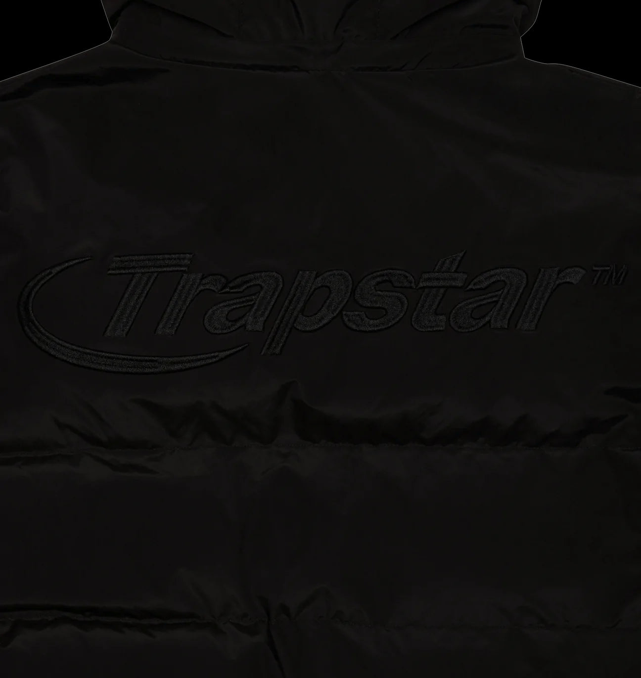 Trapstar Hyperdrive Detachable Hood Puffer Jacket - Triple Black - No Sauce The Plug