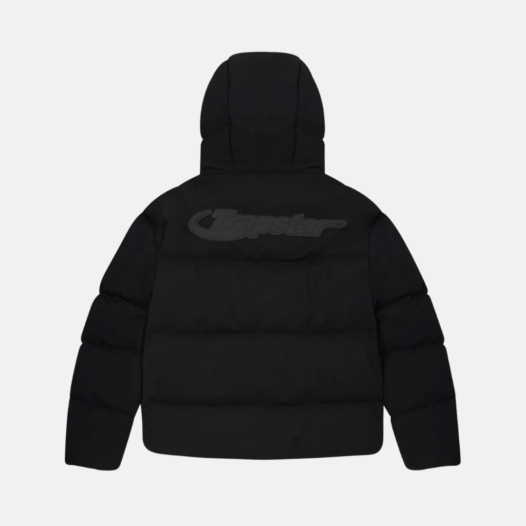 Trapstar Hyperdrive Technical Puffer Jacket - Blackout Edition - No Sauce The Plug