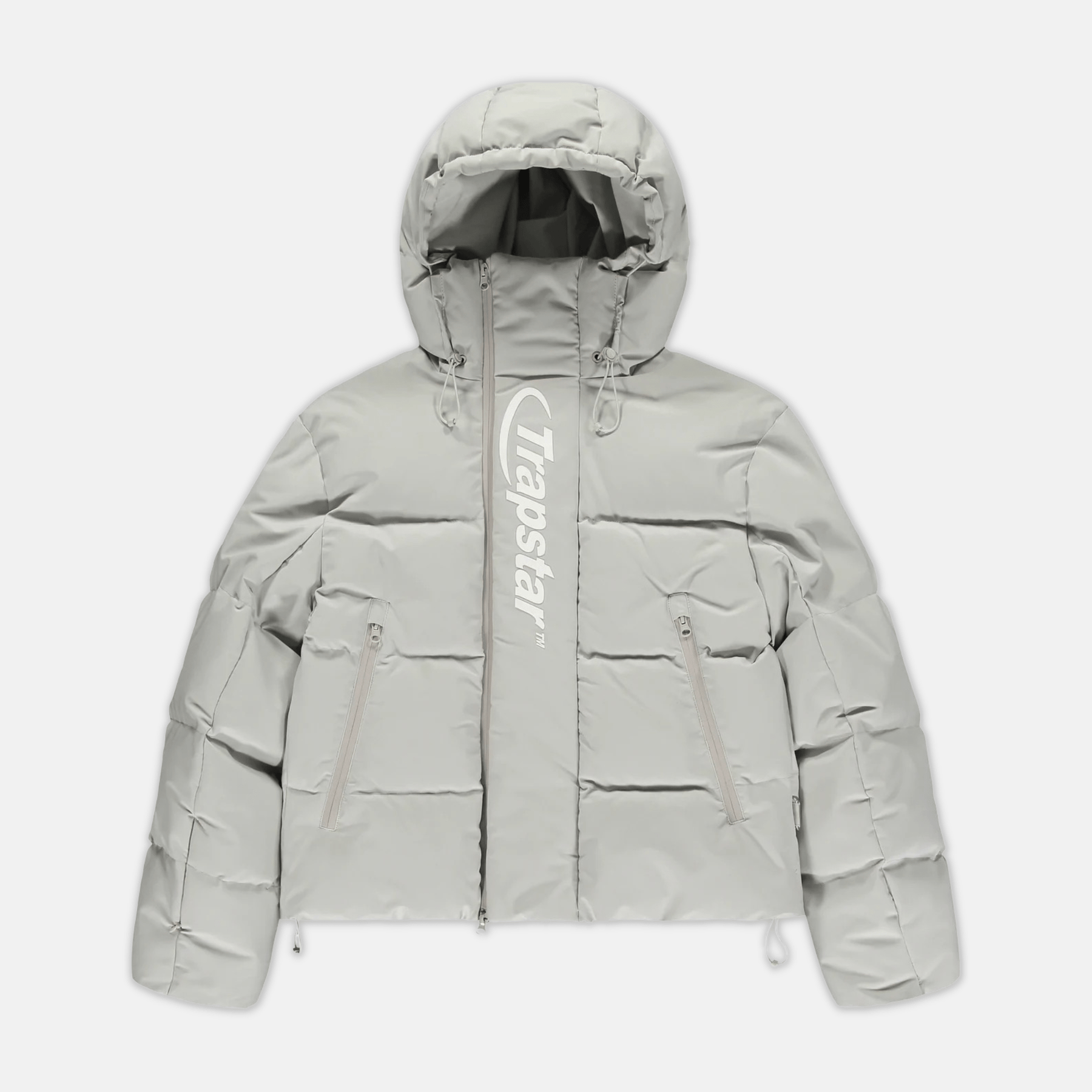 Trapstar Hyperdrive Technical Puffer Jacket Light Grey No Sauce The Plug