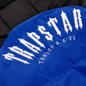 Trapstar Irongate AW23 Hooded Puffer Jacket - Black/Dazzling Blue - No Sauce The Plug