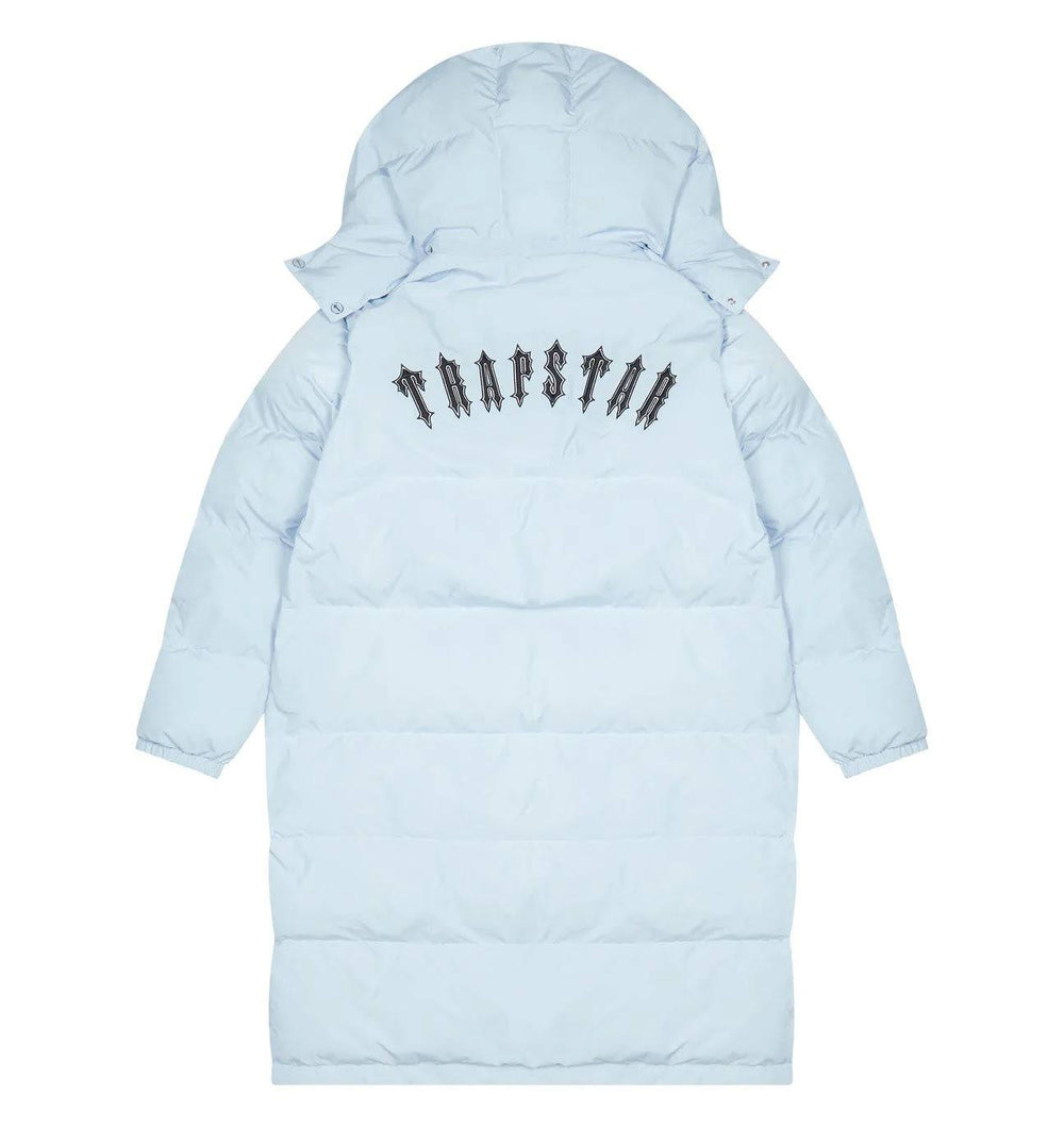 Trapstar Irongate FullLength Oversized Puffer Jacket Ice Blue No