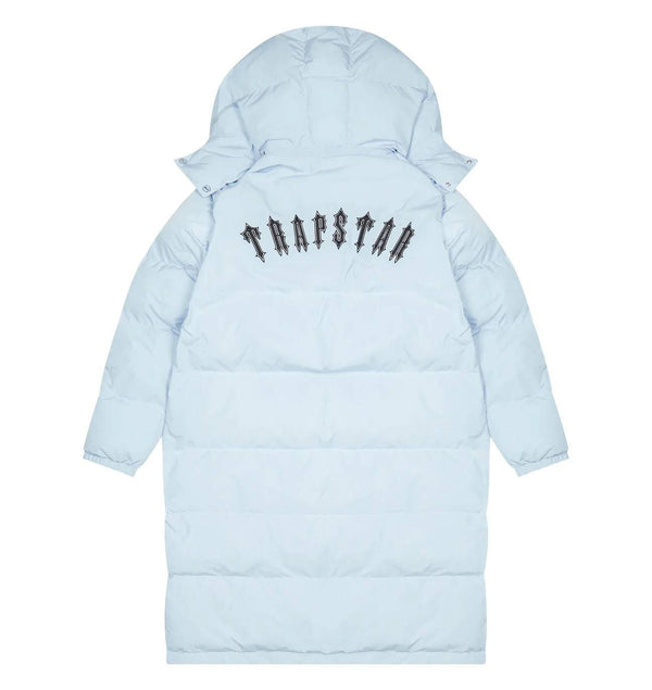 Trapstar Irongate FullLength Oversized Puffer Jacket Ice Blue No