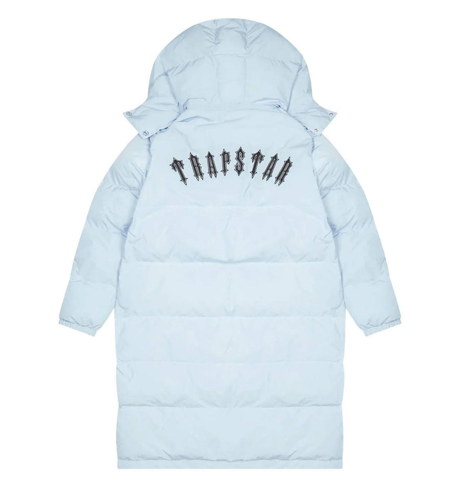 Trapstar Irongate FullLength Oversized Puffer Jacket Ice Blue No