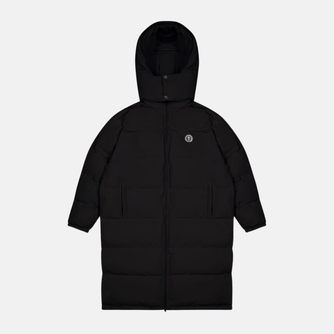 Trapstar Irongate Long Jacket Detachable Hood -  Black
