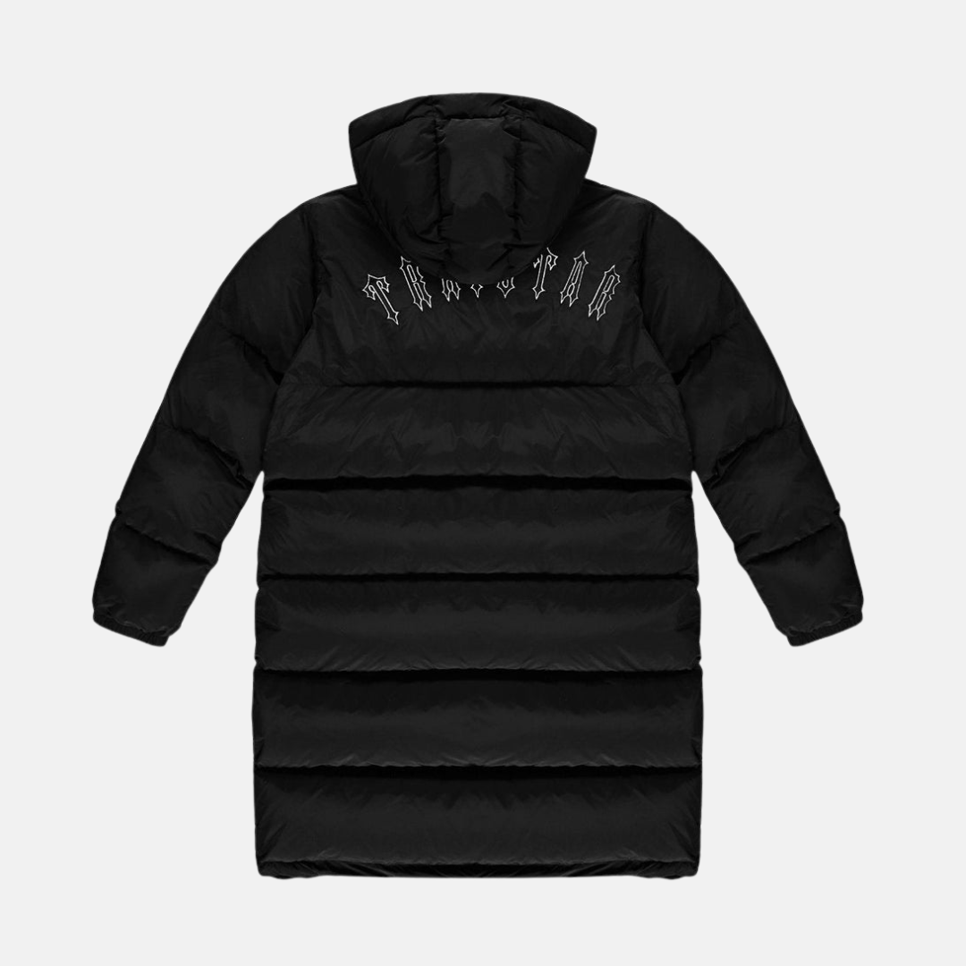 Trapstar Irongate Long Jacket Detachable Hood -  Black - No Sauce The Plug