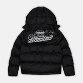 Trapstar Shooters Hooded Puffer Jacket - Black / Reflective - No Sauce The Plug