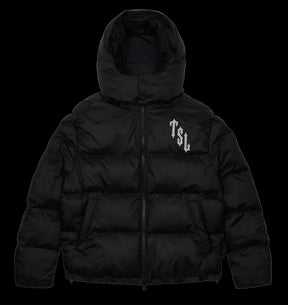 Trapstar Shooters Hooded Puffer Jacket - Black / Reflective - No Sauce The Plug