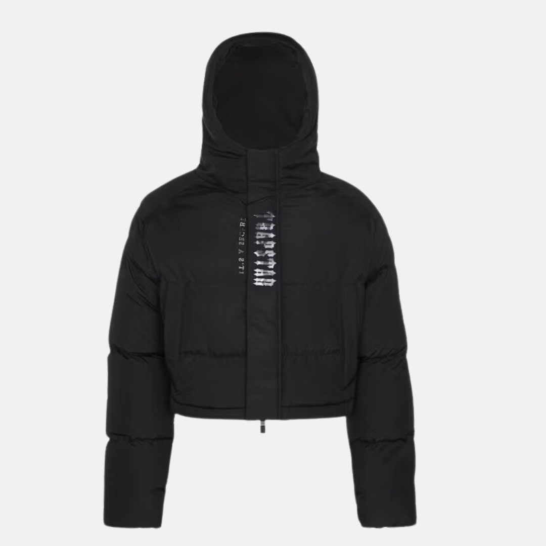 Trapstar Women's Decoded Hooded Puffer 2.0 Jacket - Black Camo - No Sauce The Plug