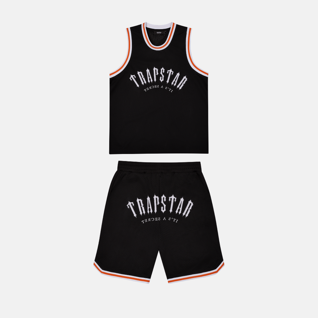 Trapstar Irongate Arch Basketball Set - Black/White/Orange - No Sauce The Plug