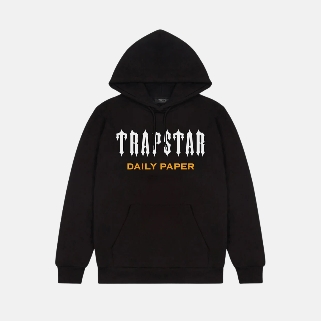Trapstar x Daily Paper Alliance Hoodie - Black - No Sauce The Plug