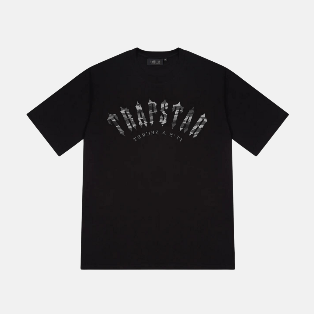 Trapstar Arched Irongate T-Shirt - Black Camo | No Sauce The Plug