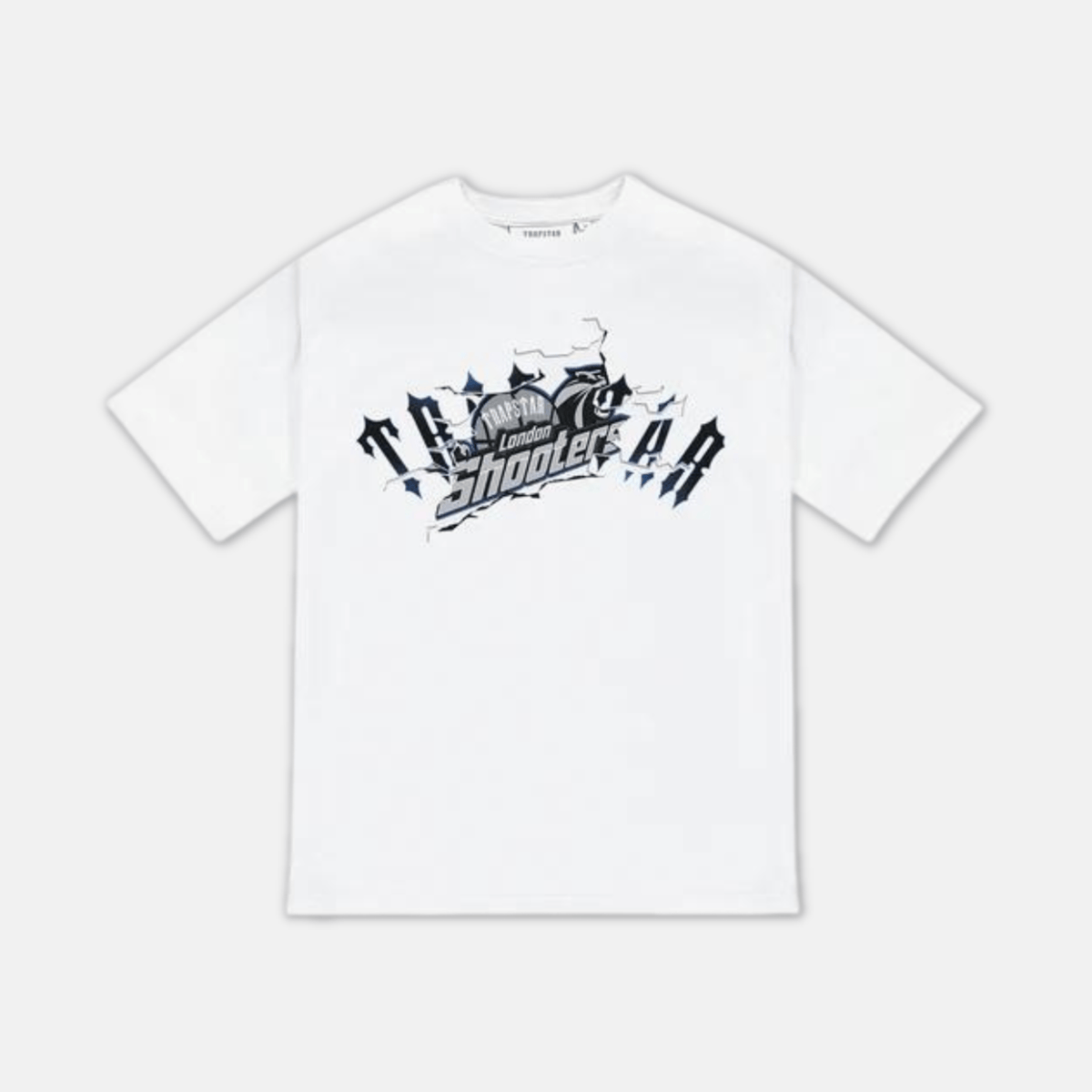 Trapstar Breakthrough Shooters  T-Shirt - White - No Sauce The Plug