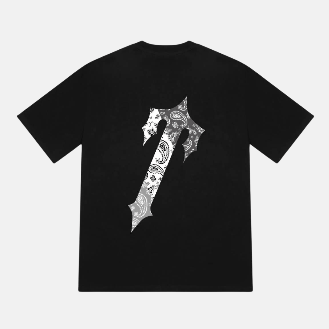 Trapstar Decoded Paisley Monochrome Edition T-Shirt - Black | No 
