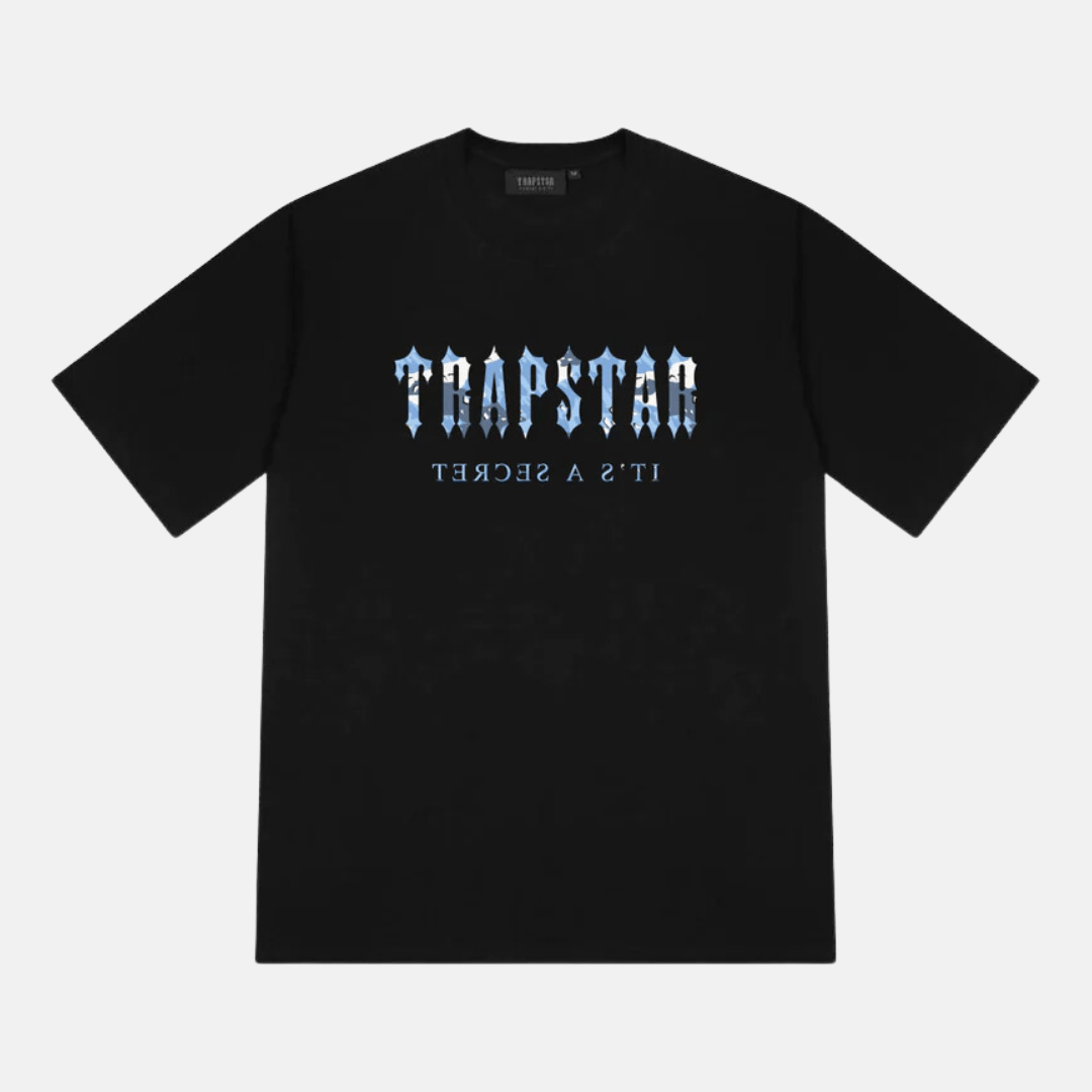 Trapstar Decoded T-Shirt - White/Blue Camo