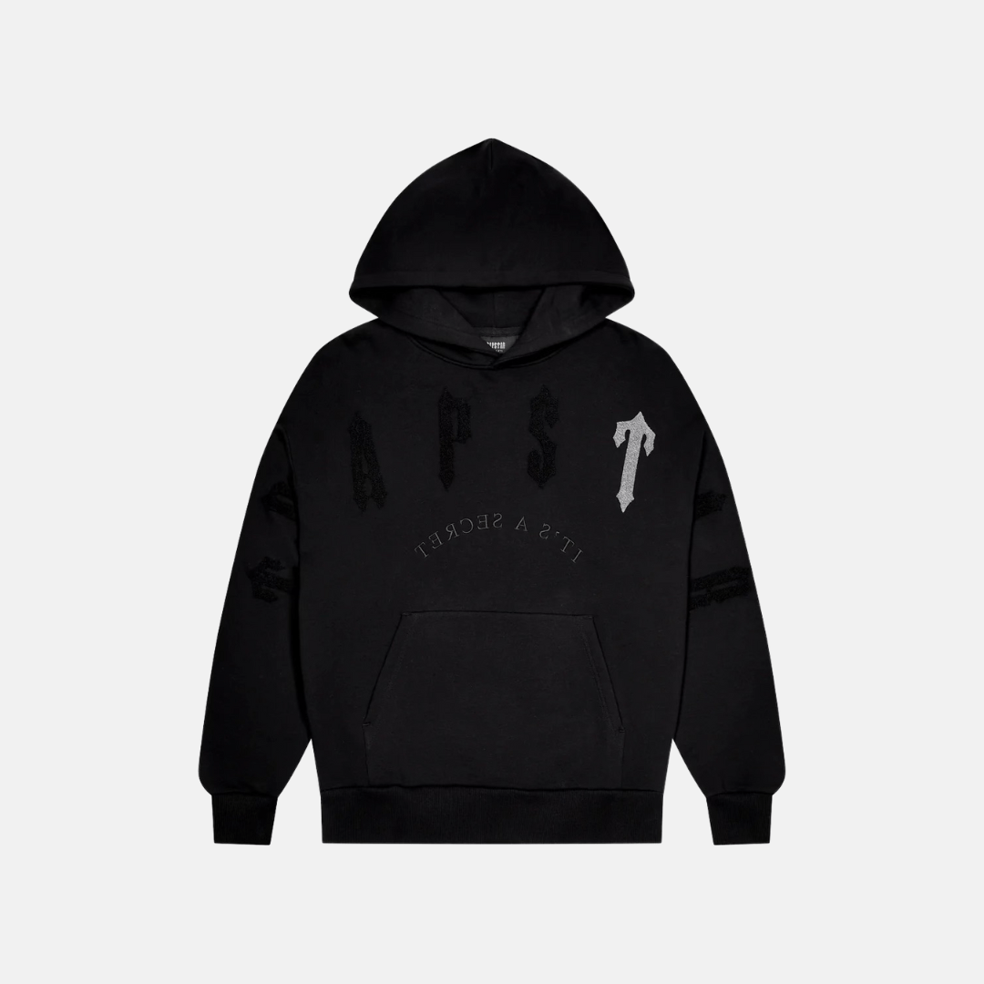 Trapstar Irongate Arch Chenille 2.0 Hooded Tracksuit - Black - No Sauce The Plug