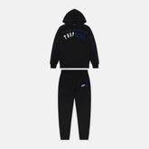 Trapstar Irongate Arch Chenille Hooded Tracksuit - Black Ice Edition - No Sauce The Plug