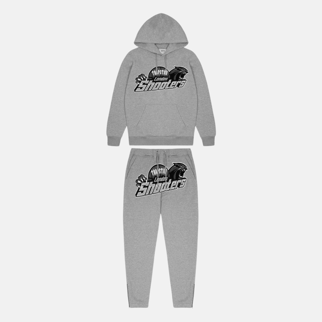 Trapstar London Shooters Hooded Tracksuit - Black / White