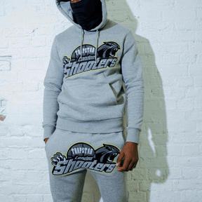 Trapstar Shooters Hooded Tracksuit - Grey/Lime - No Sauce The Plug