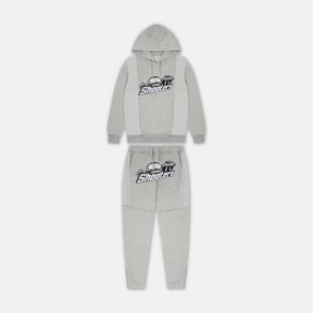 Trapstar Shooters Tracksuit 2.0 - Grey/Sky Blue - No Sauce The Plug