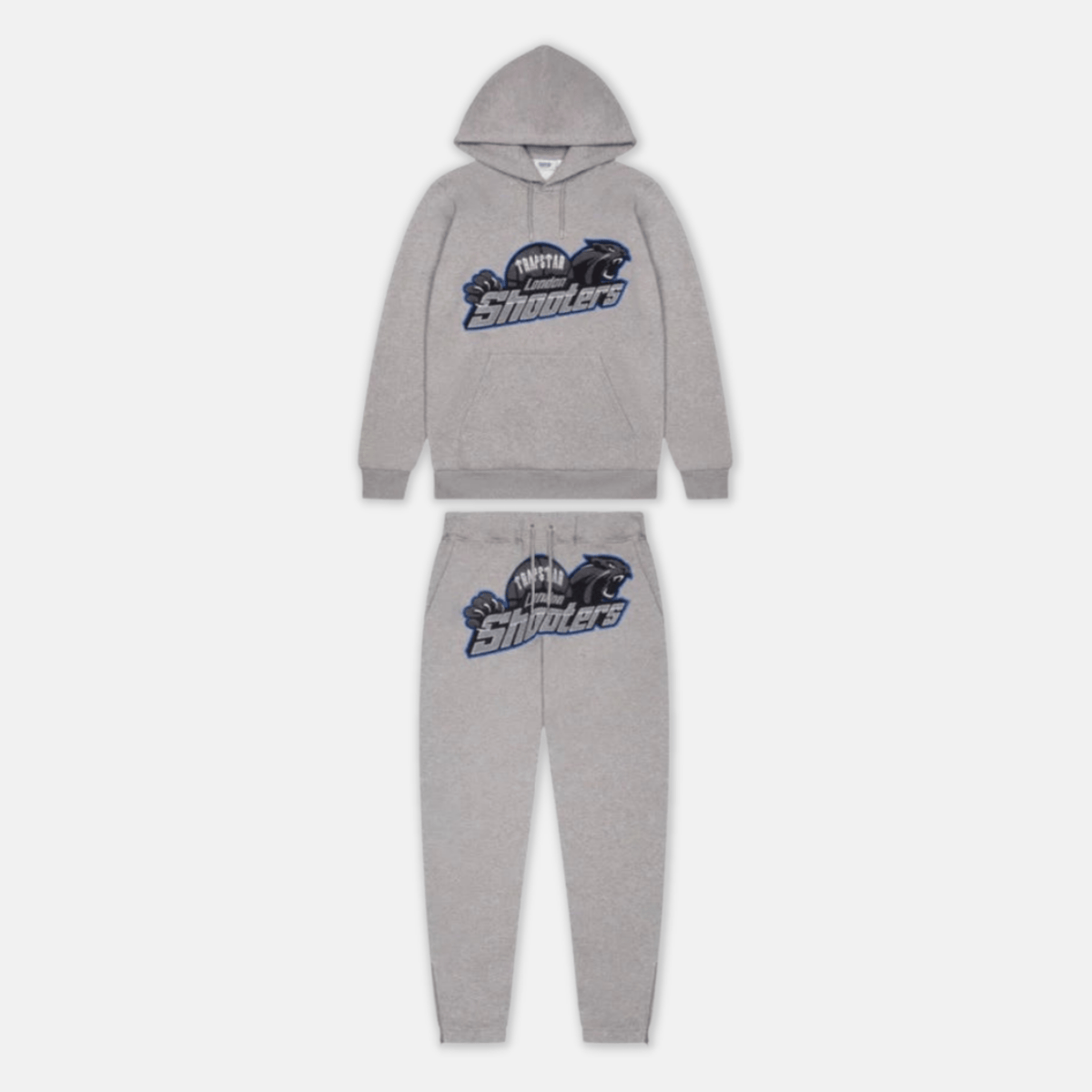 Trapstar Shooters Tracksuit - Grey Ice Flavours - No Sauce The Plug