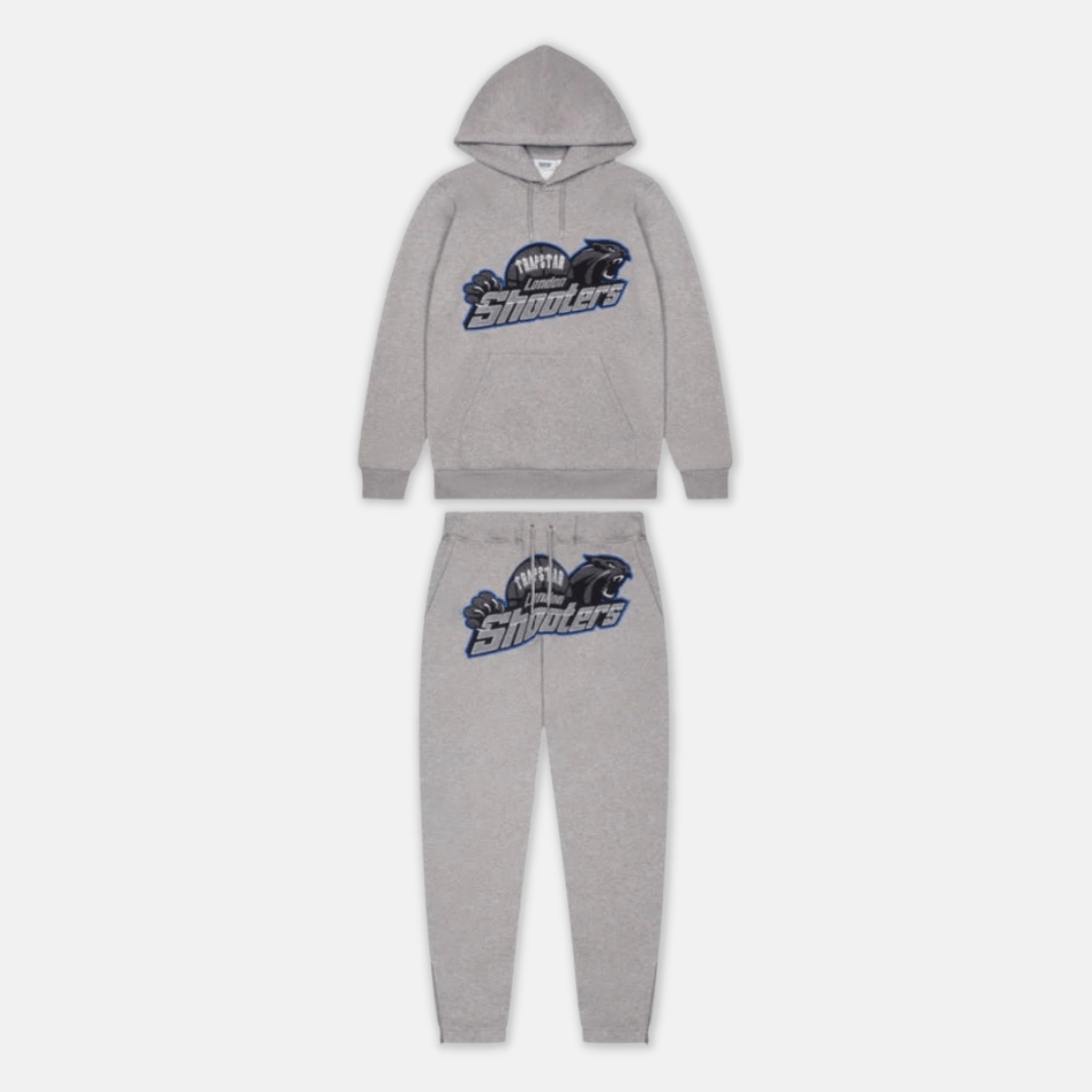 Trapstar Shooters Tracksuit - Grey Ice Flavours - No Sauce The Plug