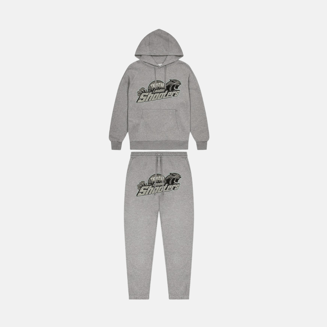 Trapstar Shooters Tracksuit - Grey/Teal - No Sauce The Plug