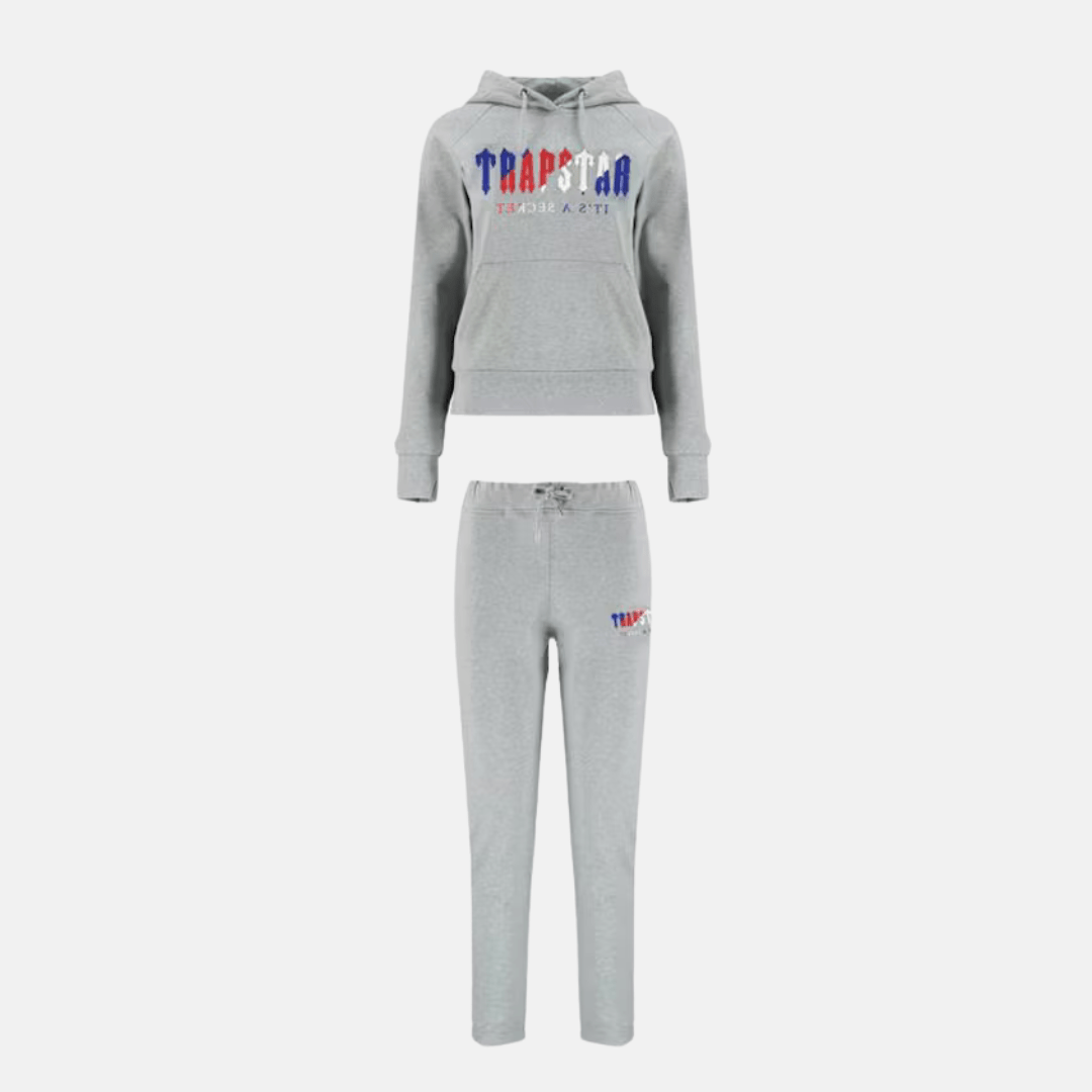 Trapstar Women's Chenille Decoded Tracksuit - Grey Revolution - No Sauce The Plug