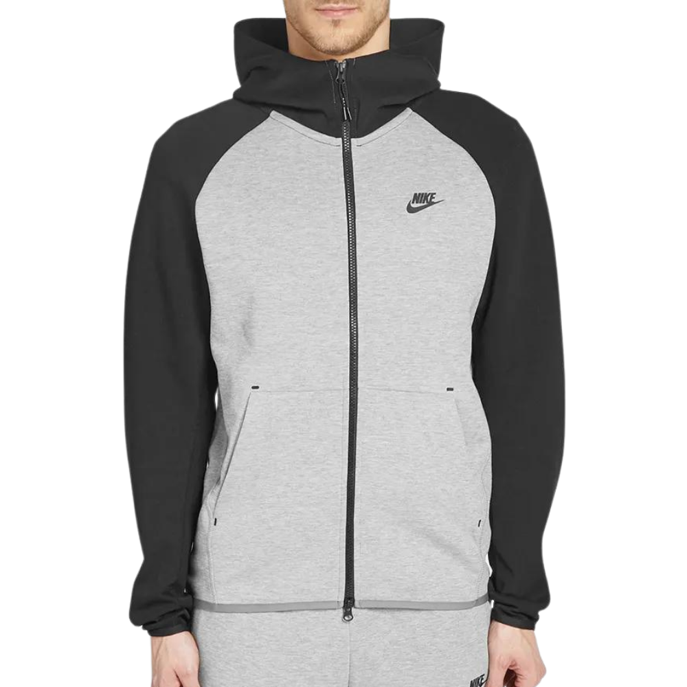 Nike Tech Fleece Hoodie - Black & Light Grey (Old Season) | No Sauce ...