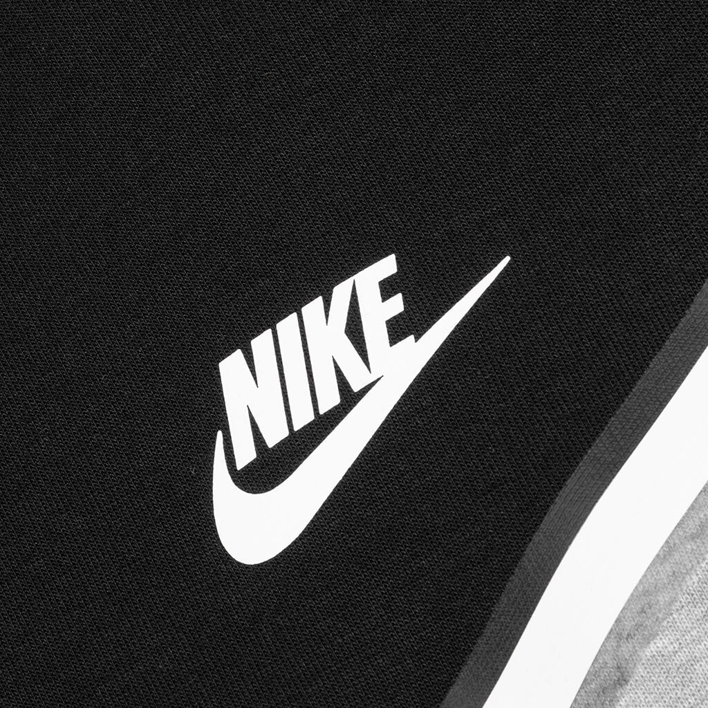 Nike Tech Fleece Hoodie - Black, Grey & White (3rd Gen) | No Sauce The Plug