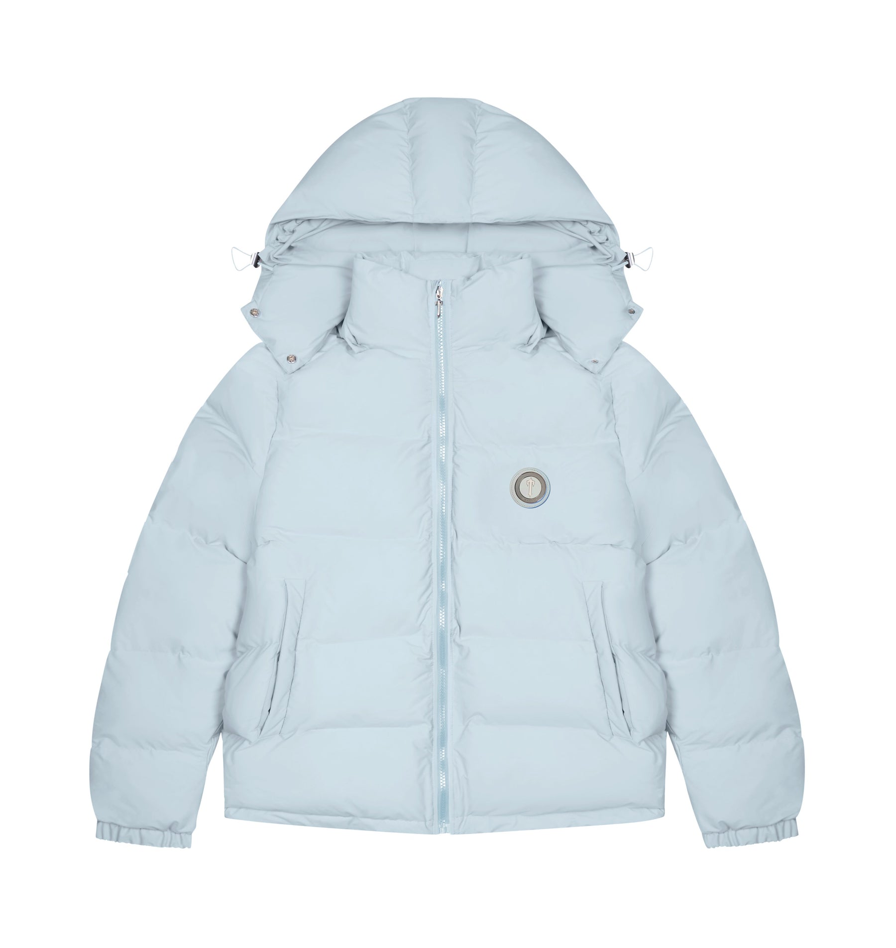Trapstar ice blue irongate jacket with detachable hood