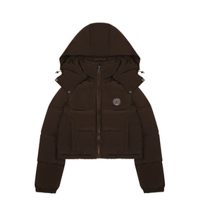 Trapstar Brown Irongate Hooded Jacket - Women's - No Sauce The Plug