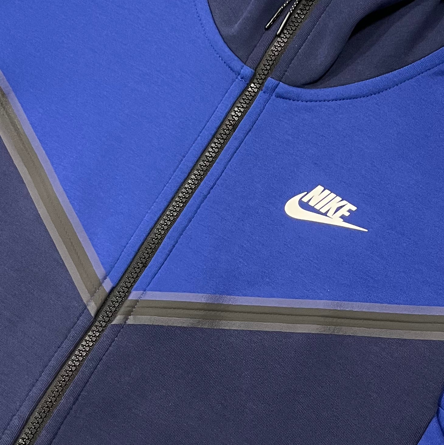 Nike Tech Fleece Hoodie Royal Blue Blackened Blue 3rd Gen Old Season No Sauce The Plug
